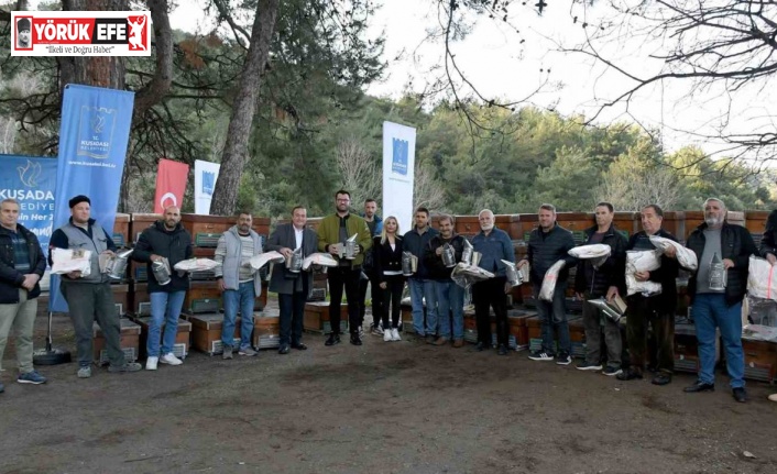 Kuşadası Belediyesi’nden arıcılara malzeme desteği