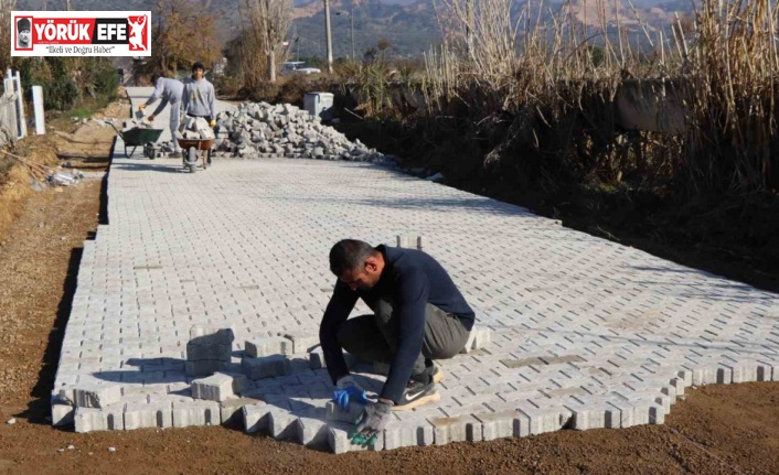 Nazilli Belediyesi Arslanlı’da yol çalışmalarını tamamladı