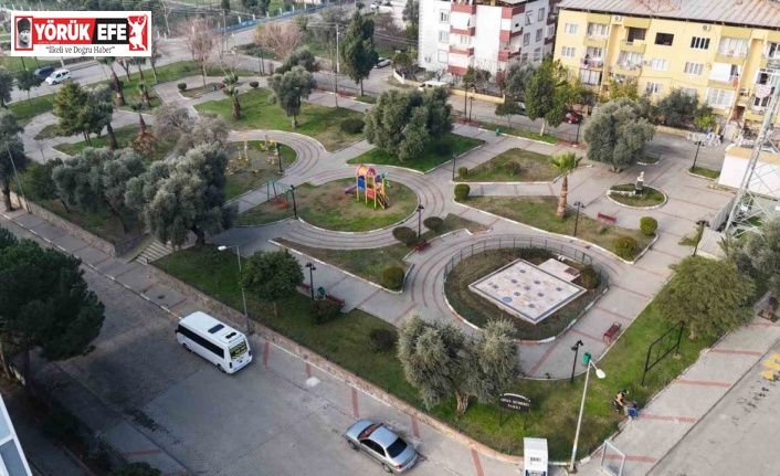 Nazilli’deki yeşil alanlarda temizlik ve bakım çalışması sürüyor