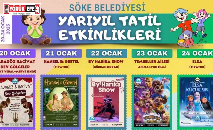 Söke’de çocuklar yarıyıl tatilinde etkinliklerle buluşacak