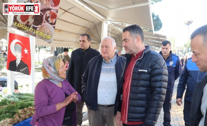 Başkan Arıcı, Çakırbeyli Üretici Pazarı’nda vatandaşlarla buluştu