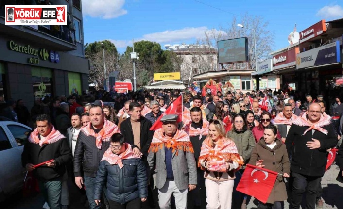 Bozdoğan’da Deve Güreşi Fesivali öncesi renkli kortej