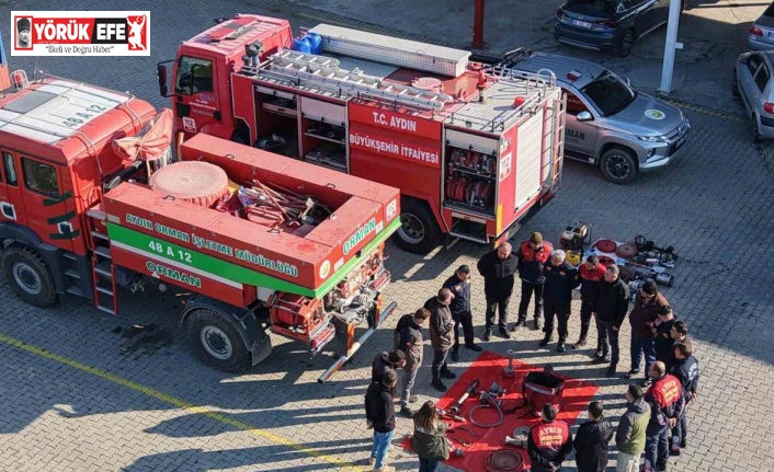 Çine’de orman yangınlarına müdahale için eğitim programı düzenlendi