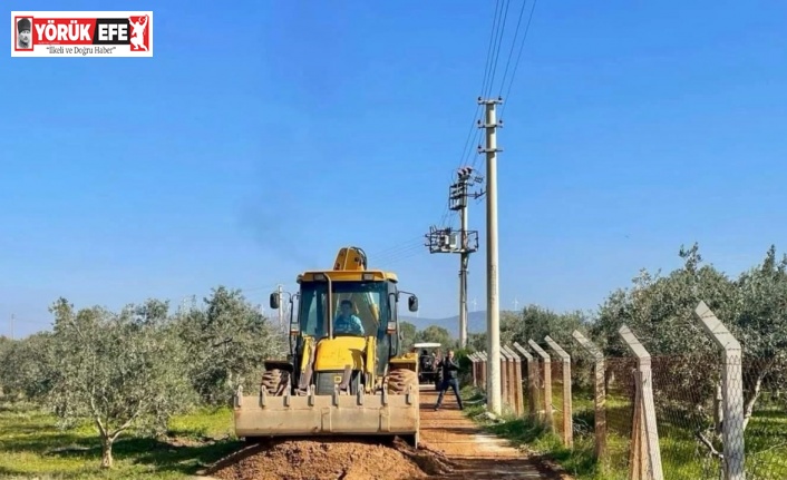 Didim’de yol yapım çalışmaları sürüyor