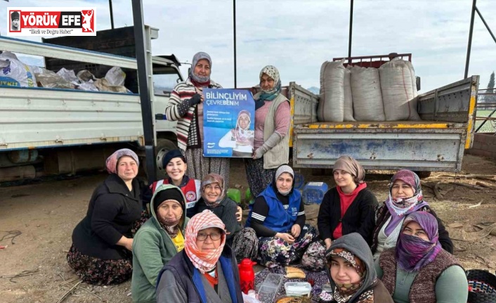 Jandarma ekipleri kadınları geri dönüşüm konusunda bilgilendirdi