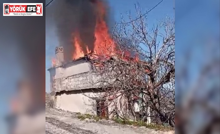 Karpuzlu’da ev yangını