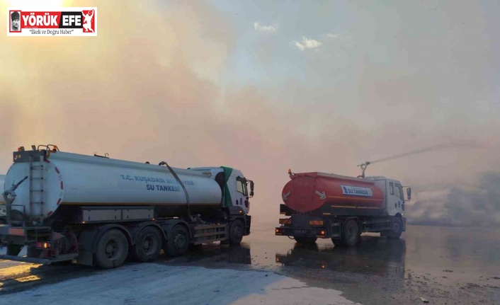 Kuşadası Belediyesi’nden Söke’deki yangını söndürme çalışmalarına destek