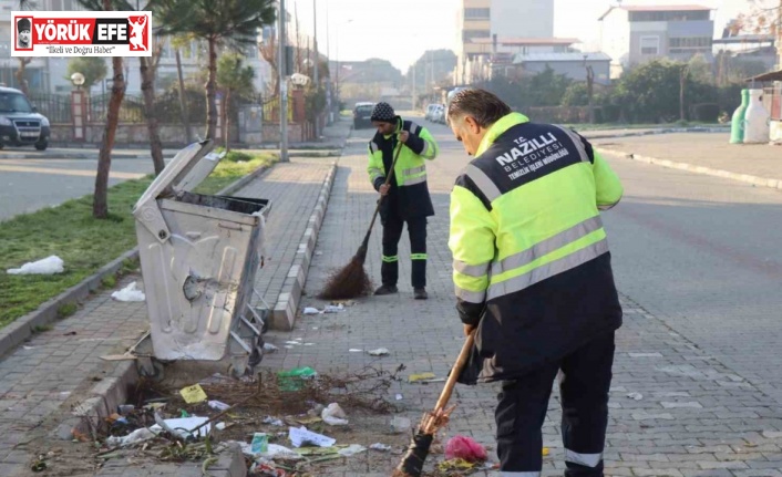 Nazilli’deki mahallelerde temizlik çalışması sürüyor