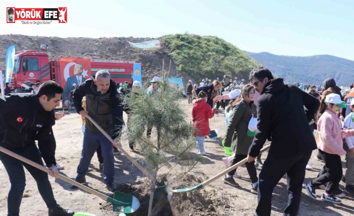 Aydın’da fidanlar toprakla buluştu