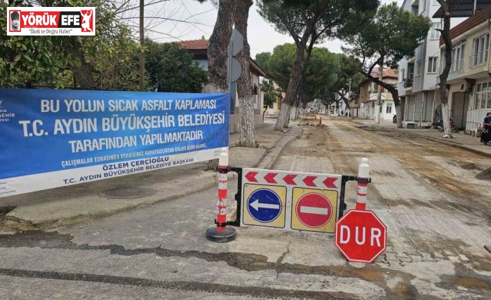 Büyükşehir Atça Caddelerini yeniliyor