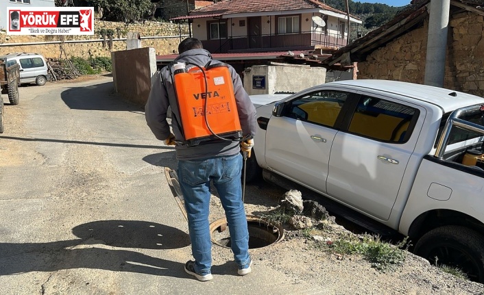 Germencik’te her köşe ilaçlanıyor