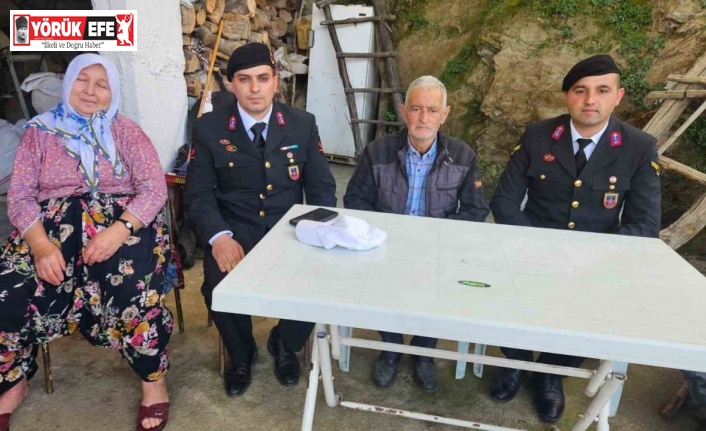 Jandarma, şehit ailesini unutmadı