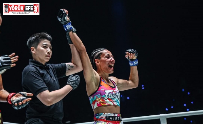 One Championship ringlerinde galibiyet kazanan ilk Türk kadını oldu