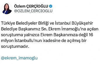 Çerçioğlu’ndan İmamoğlu'na destek