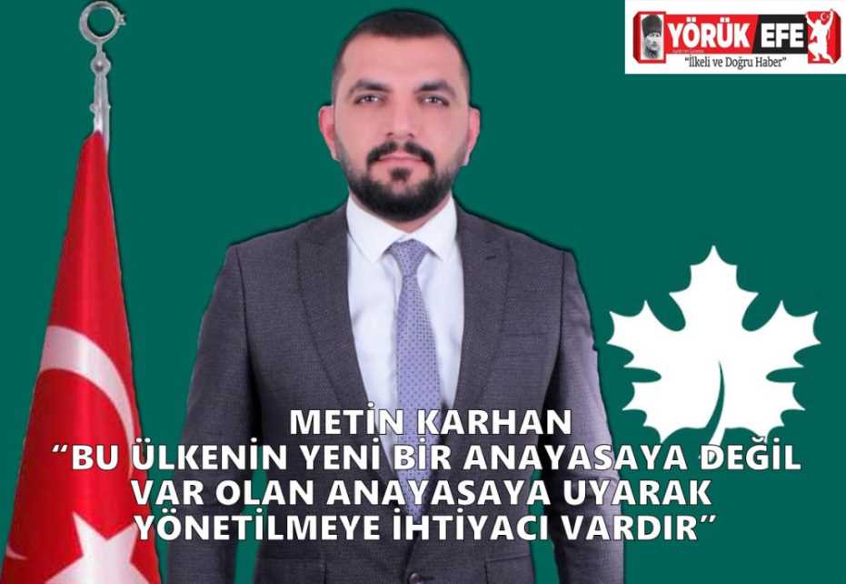 TÜRKİYE ANAYASAYA BAĞLI YÖNETİLMEYE MUHTAÇ