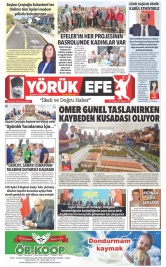 Yörük Efe Gazetesi ®️ | Aydın Haberler - 30.09.2024 Manşeti