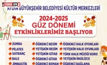 Aydın Büyükşehir Belediyesi’nin güz dönemi etkinlikleri başlıyor