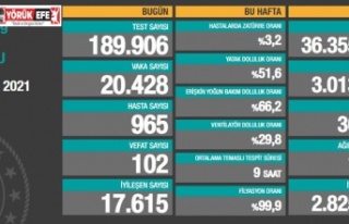 Türkiye'de son 24 saatte 20.428 koronavirüs...