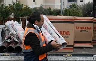 Kuşadası Belediyesi’nden soba yardımı