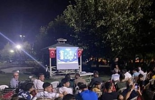 Buharkent’te çeyrek final heyecanını dev ekranda...