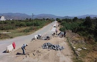 Nazilli Sümer Mahallesi’nde yol çalışmaları...