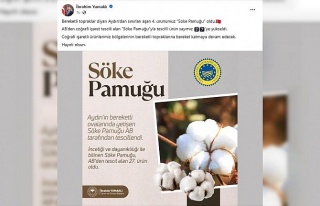 Bakan Yumaklı’dan Söke Pamuğu paylaşımı