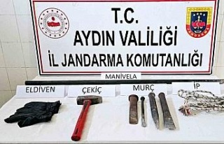 Çine’de kaçak kazıya suçüstü