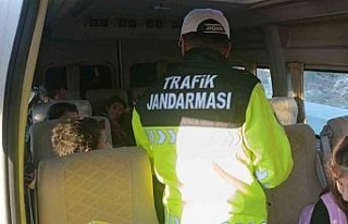 Jandarma ekiplerinden trafik eğitimi