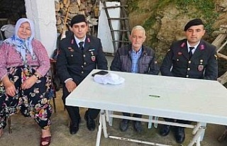 Jandarma, şehit ailesini unutmadı