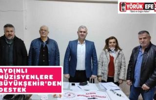 AYDINLI MÜZİSYENLERE BÜYÜKŞEHİR'DEN DESTEK