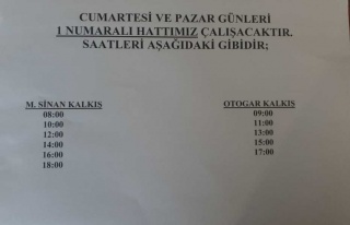 Haftasonları, Otogar Seferleri Başladı 