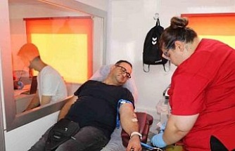 Aydın’da jandarma personeli kan bağışında bulundu