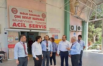 Çine Devlet Hastanesi’nde incelemelerde bulunuldu