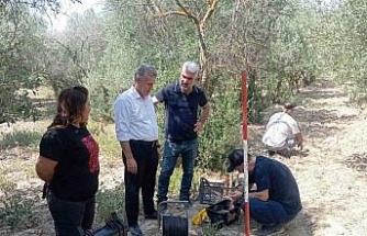 Buharkent’te tarım arazilerinde jeofizik çalışma