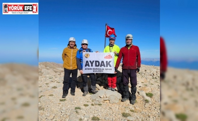 Aydınlı dağcılar, Batı Torosların en yüksek ikinci dağına tırmandı