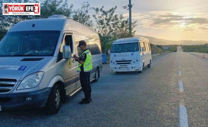 Karacasu’da okul servisleri denetlendi