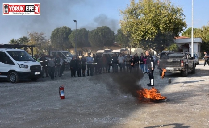 Germencik Belediyesi personeline yangın eğitimi